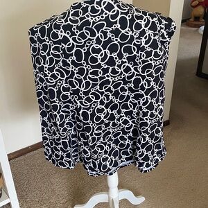 Lane Bryant Black and White Circle Skirt